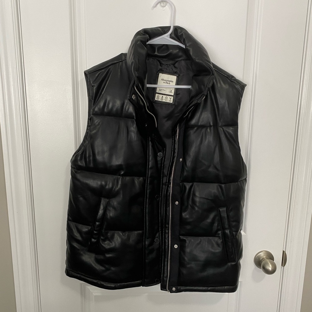 Abercrombie vegan leather vest